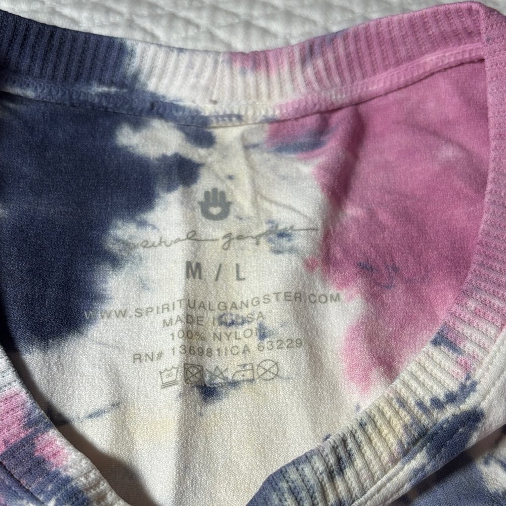 Spiritual Gangster Multicolor Tie-Dye Leggings - Picture 7 of 8